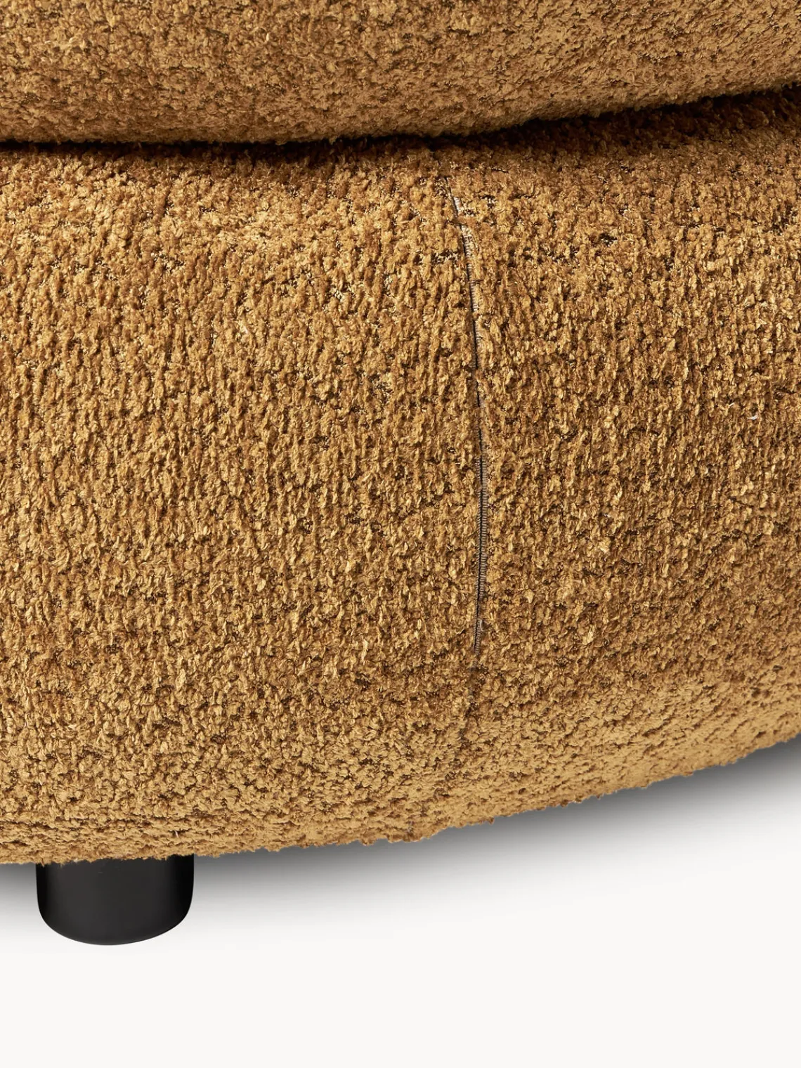 Butacas|Sillones>Westwing Collection Sillón lounge de borreguillo bouclé Alba Borreguillo bouclé ocre