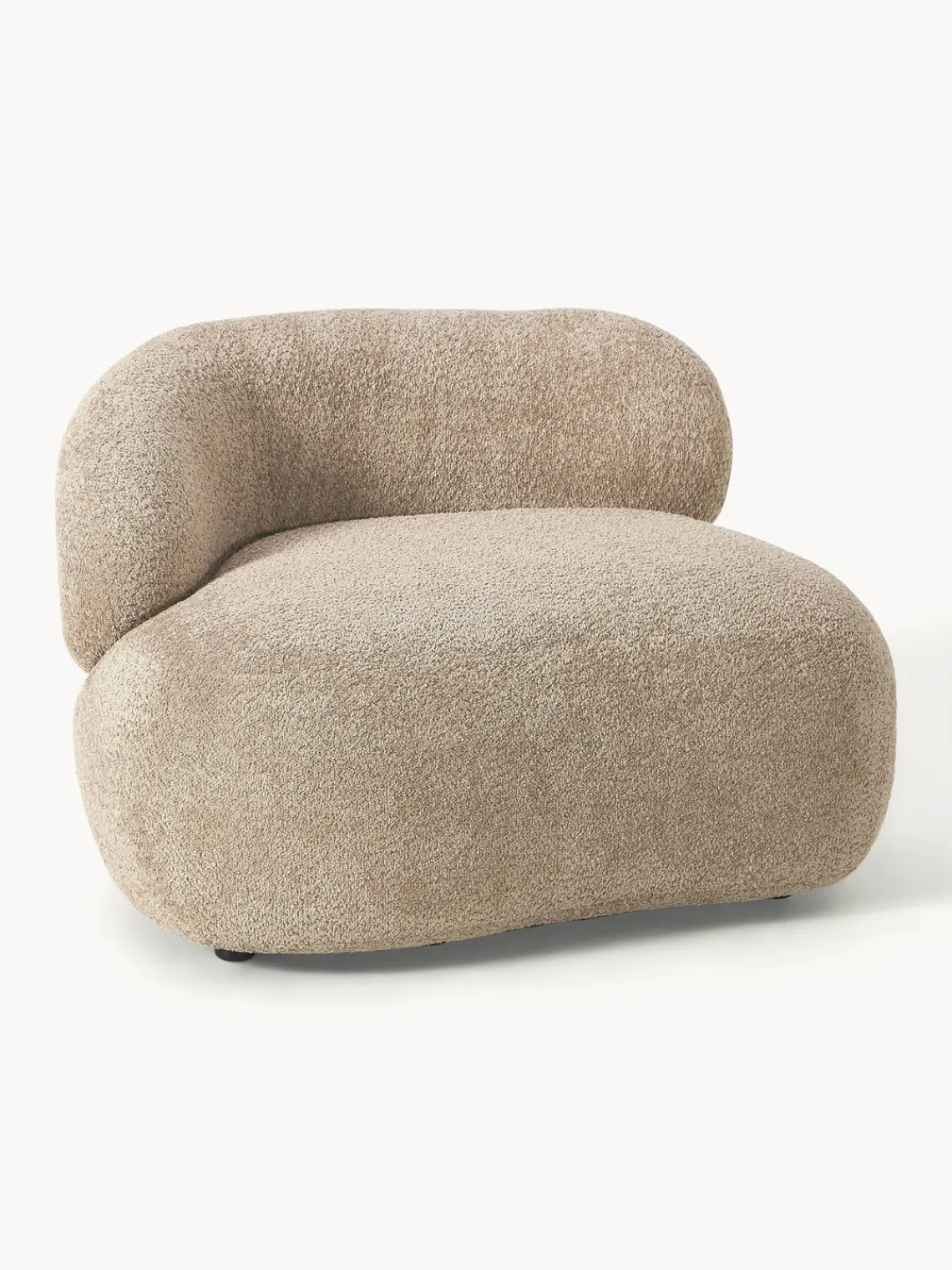 New Sillón lounge de borreguillo bouclé Alba Butacas|Sillones