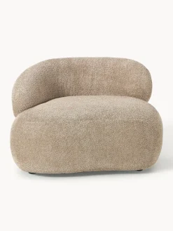 New Sillón lounge de borreguillo bouclé Alba Butacas|Sillones