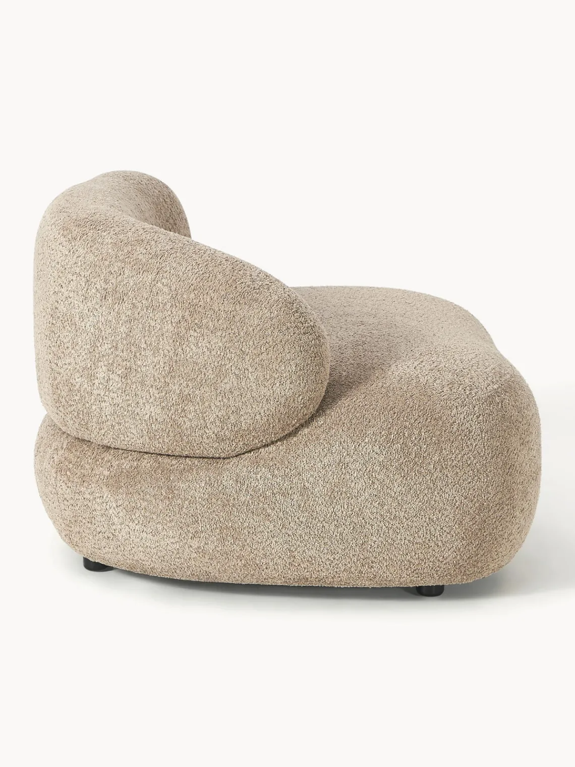 New Sillón lounge de borreguillo bouclé Alba Butacas|Sillones