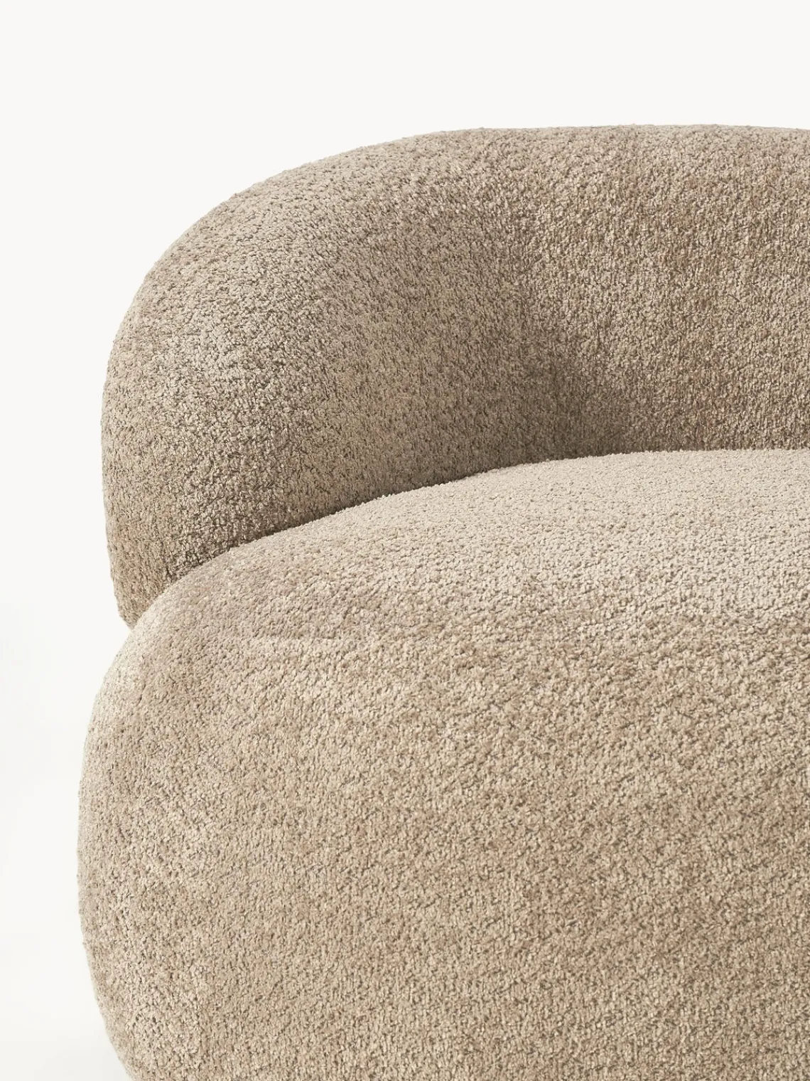 New Sillón lounge de borreguillo bouclé Alba Butacas|Sillones