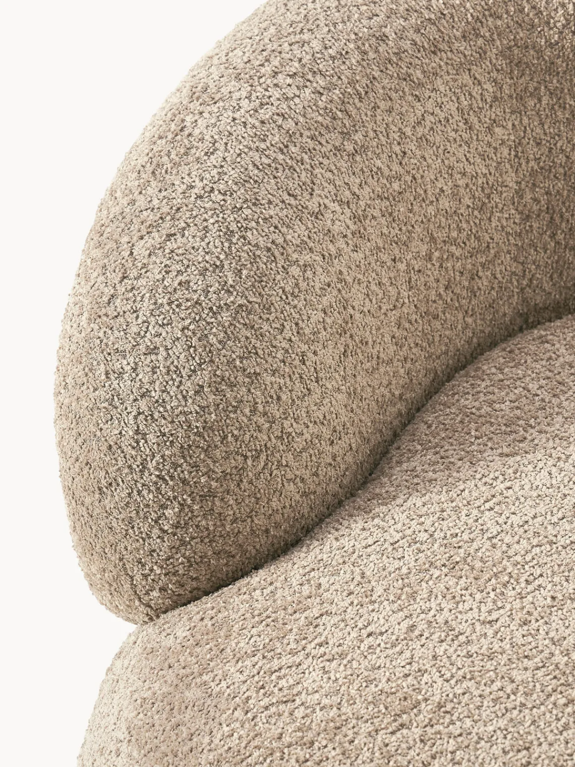 New Sillón lounge de borreguillo bouclé Alba Butacas|Sillones