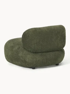 Butacas|Sillones></noscript>Westwing Collection Sillón lounge de borreguillo bouclé Alba Borreguillo bouclé verde oscuro