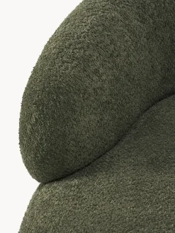 Butacas|Sillones></noscript>Westwing Collection Sillón lounge de borreguillo bouclé Alba Borreguillo bouclé verde oscuro