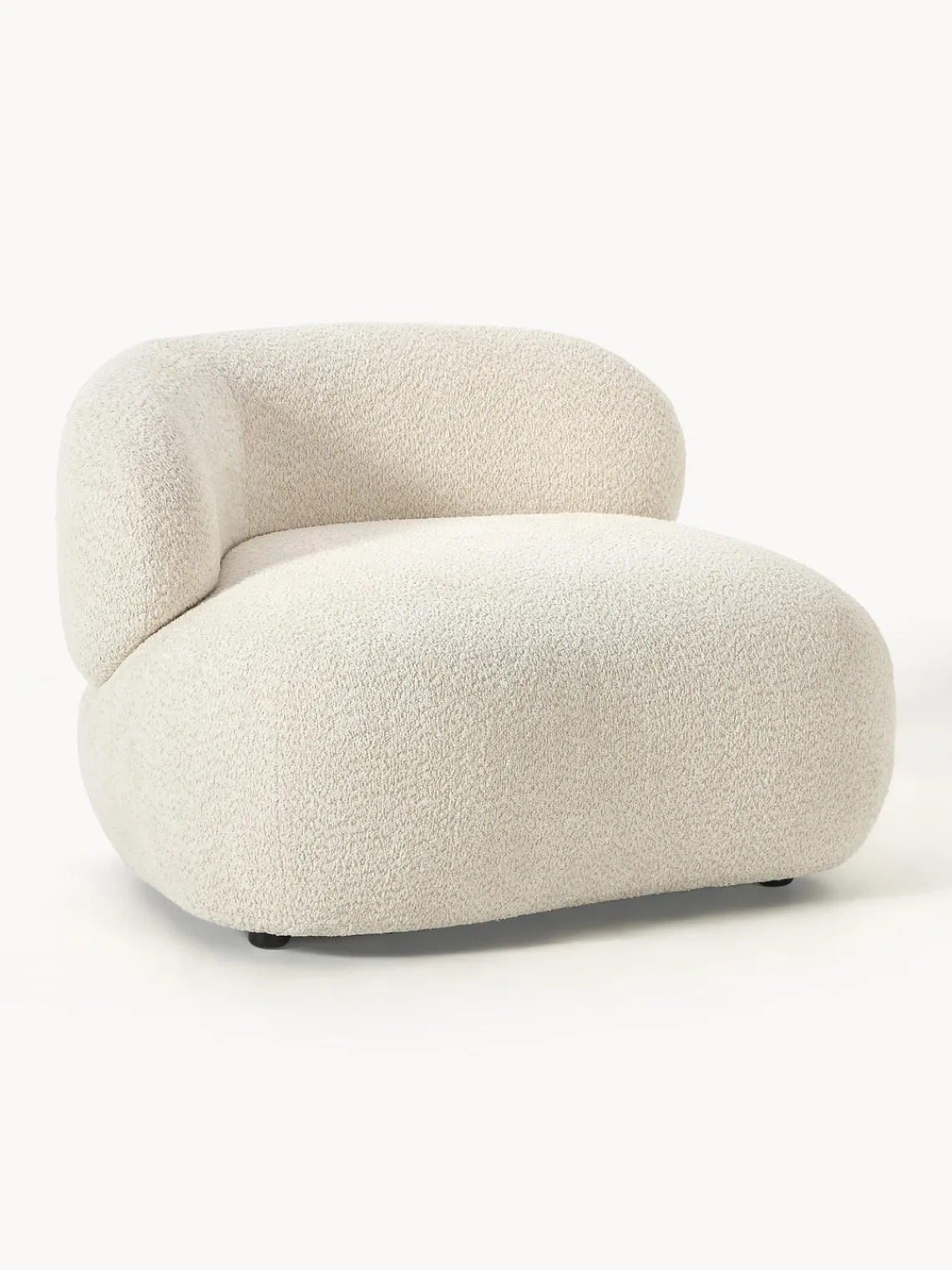 Outlet Sillón lounge de borreguillo bouclé Alba Butacas|Sillones