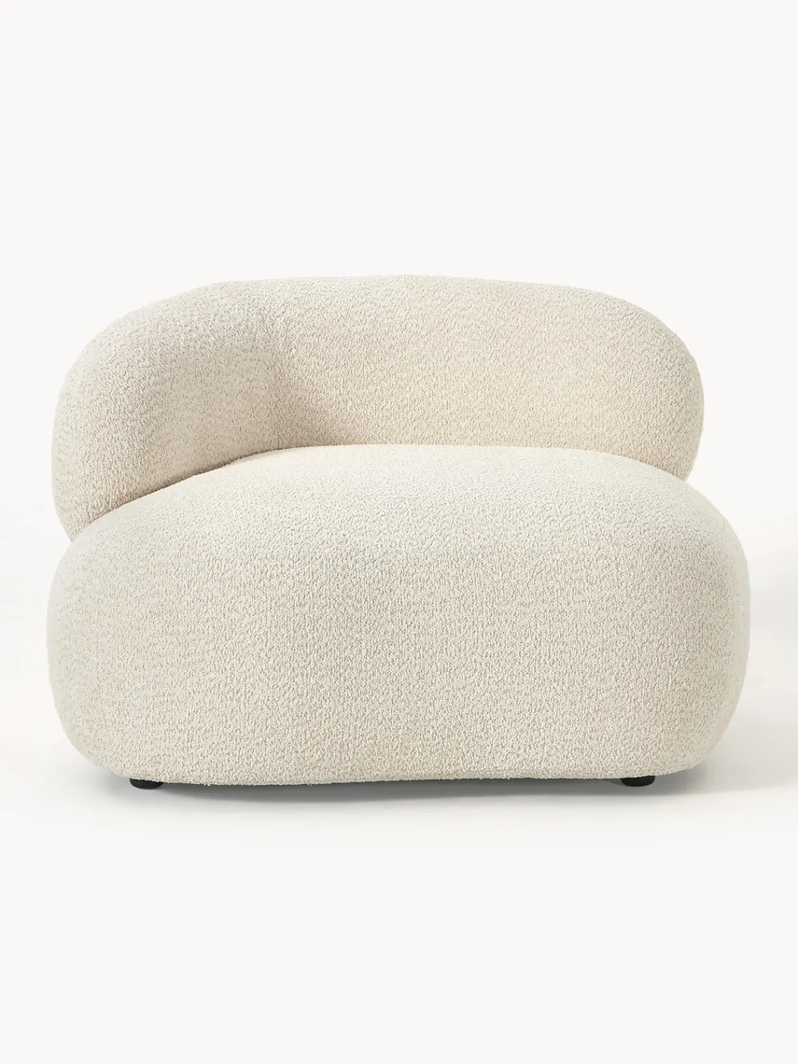 Outlet Sillón lounge de borreguillo bouclé Alba Butacas|Sillones