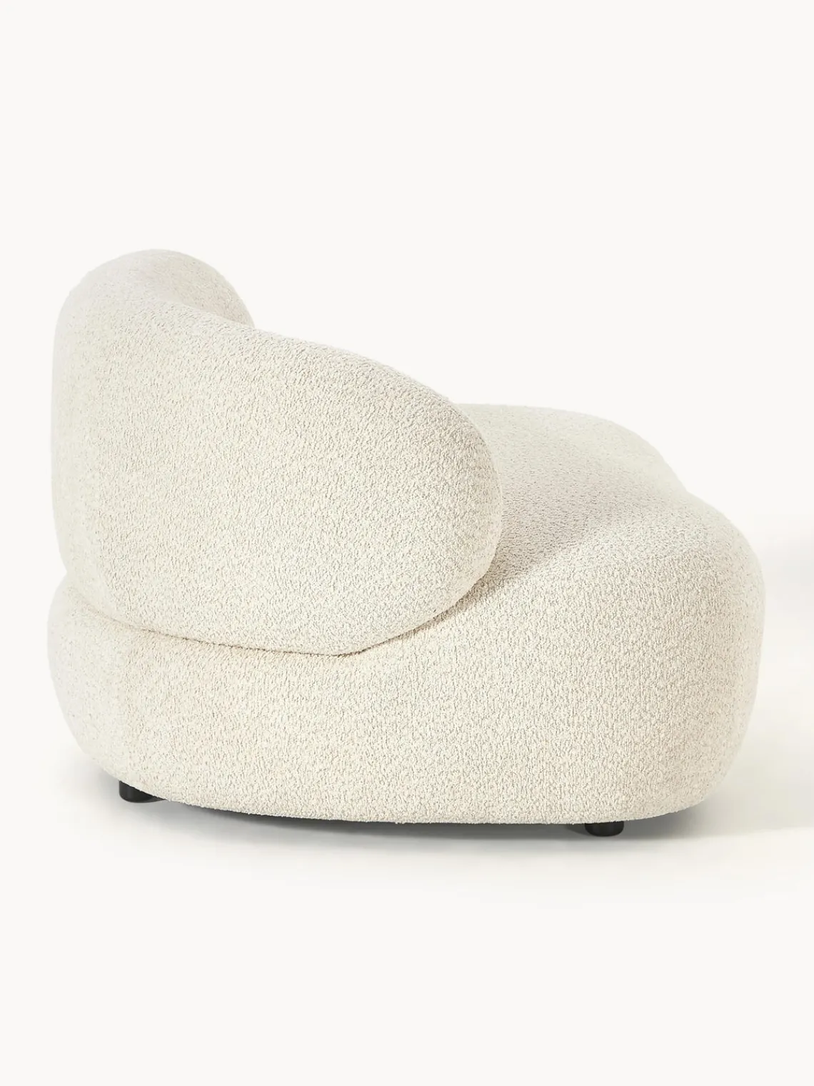 Outlet Sillón lounge de borreguillo bouclé Alba Butacas|Sillones