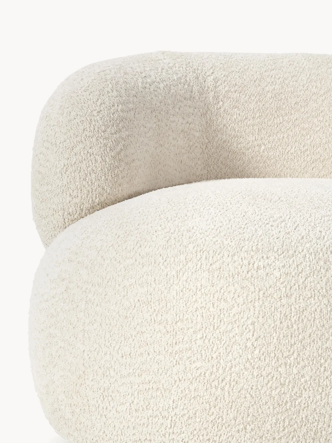 Outlet Sillón lounge de borreguillo bouclé Alba Butacas|Sillones