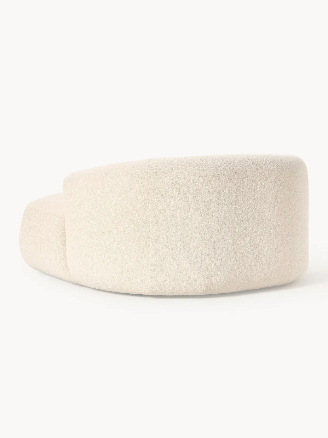 Butacas|Sillones>Westwing Collection Sillón lounge grande en tejido bouclé Sofia Bouclé beige claro