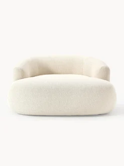 Butacas|Sillones></noscript>Westwing Collection Sillón lounge grande en tejido bouclé Sofia Bouclé blanco Off White