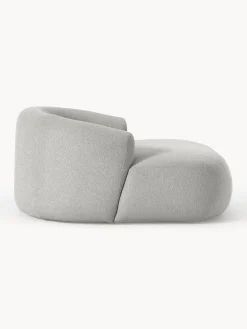 Sale Sillón lounge grande en tejido bouclé Sofia Butacas|Sillones