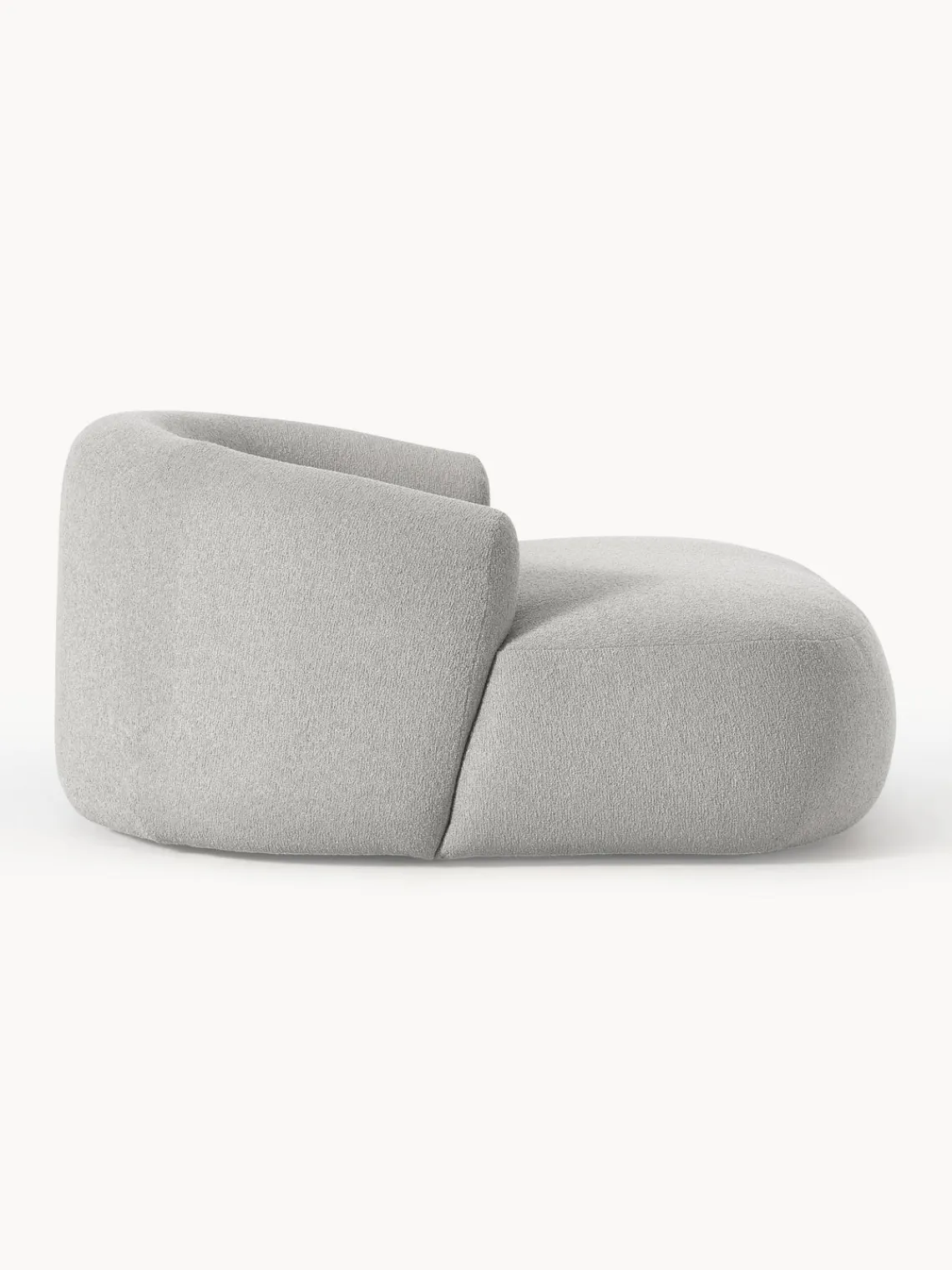 Sale Sillón lounge grande en tejido bouclé Sofia Butacas|Sillones