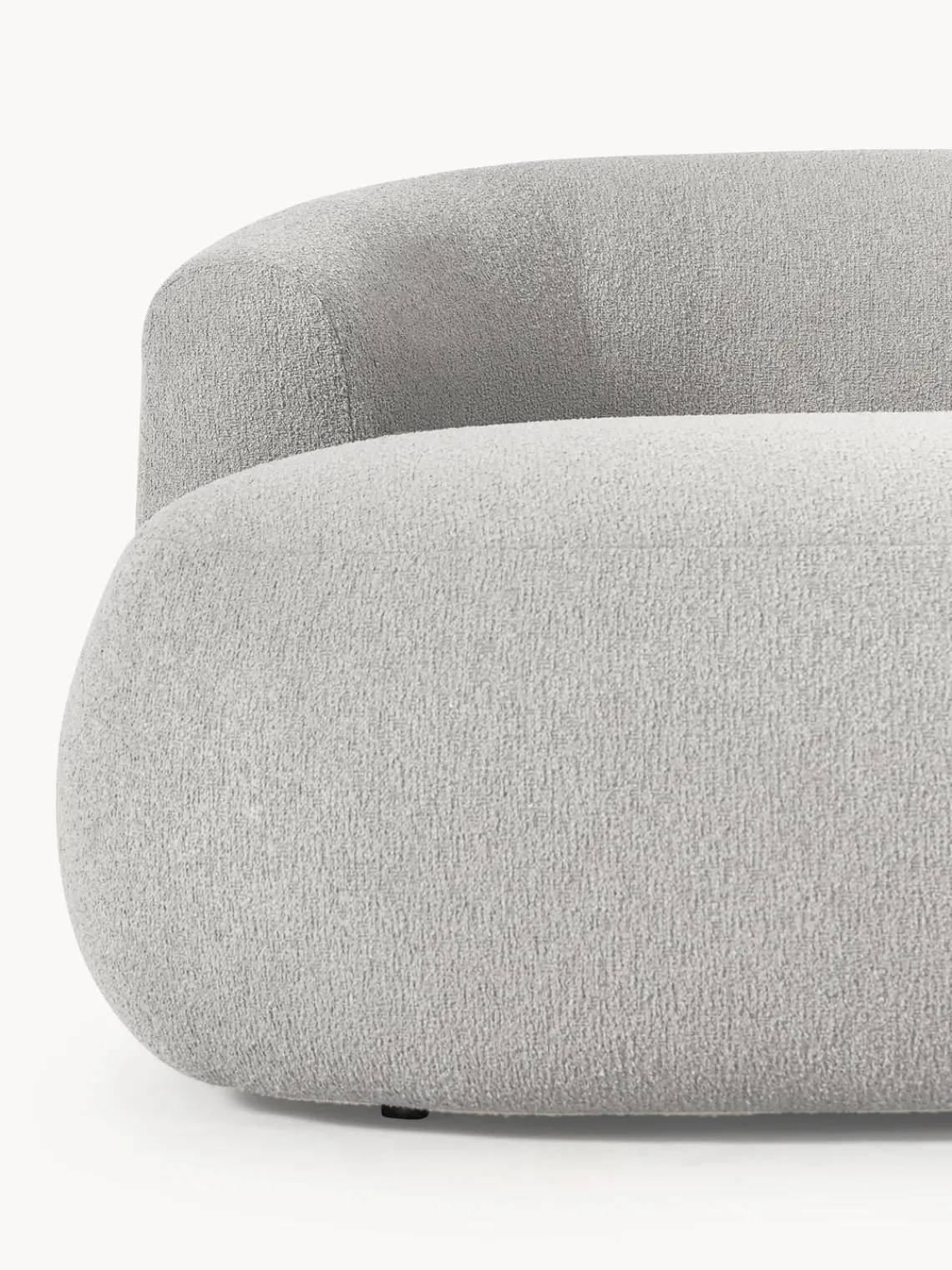 Sale Sillón lounge grande en tejido bouclé Sofia Butacas|Sillones