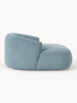 Sale Sillón lounge grande en tejido bouclé Sofia Butacas|Sillones