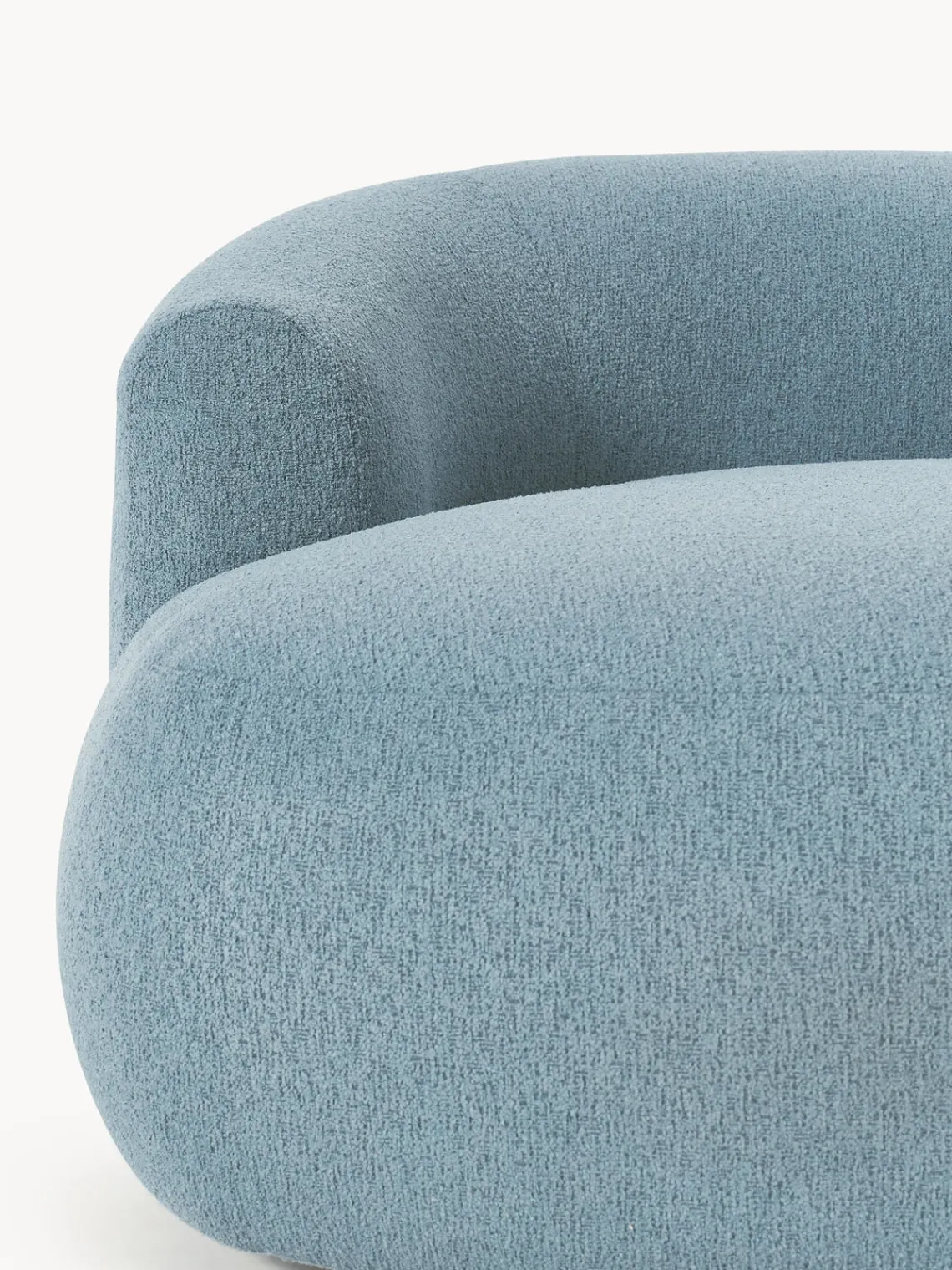 Sale Sillón lounge grande en tejido bouclé Sofia Butacas|Sillones