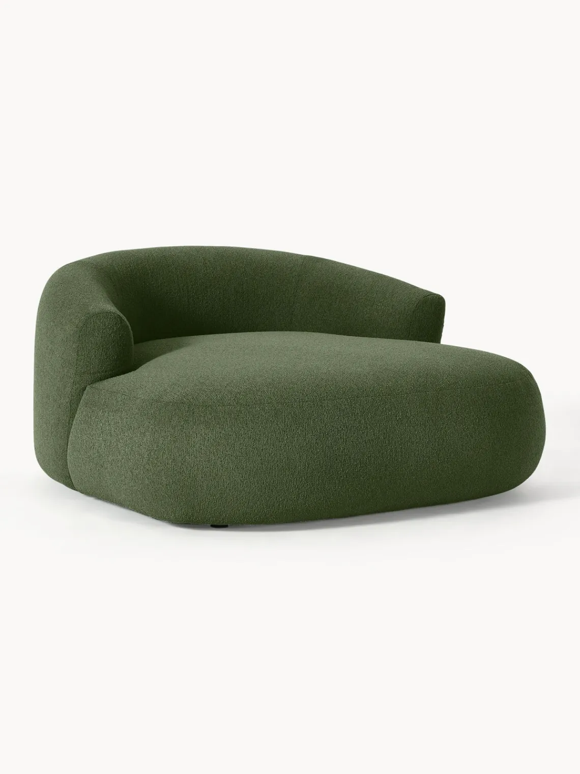 Sillón lounge grande en tejido bouclé Sofia Butacas|Sillones