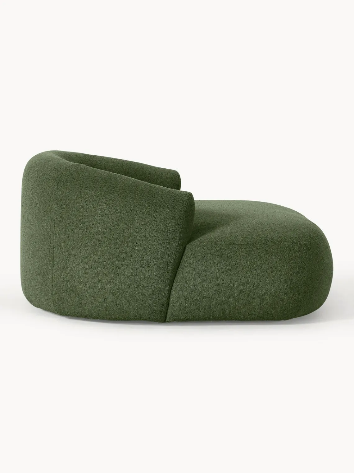 Sillón lounge grande en tejido bouclé Sofia Butacas|Sillones