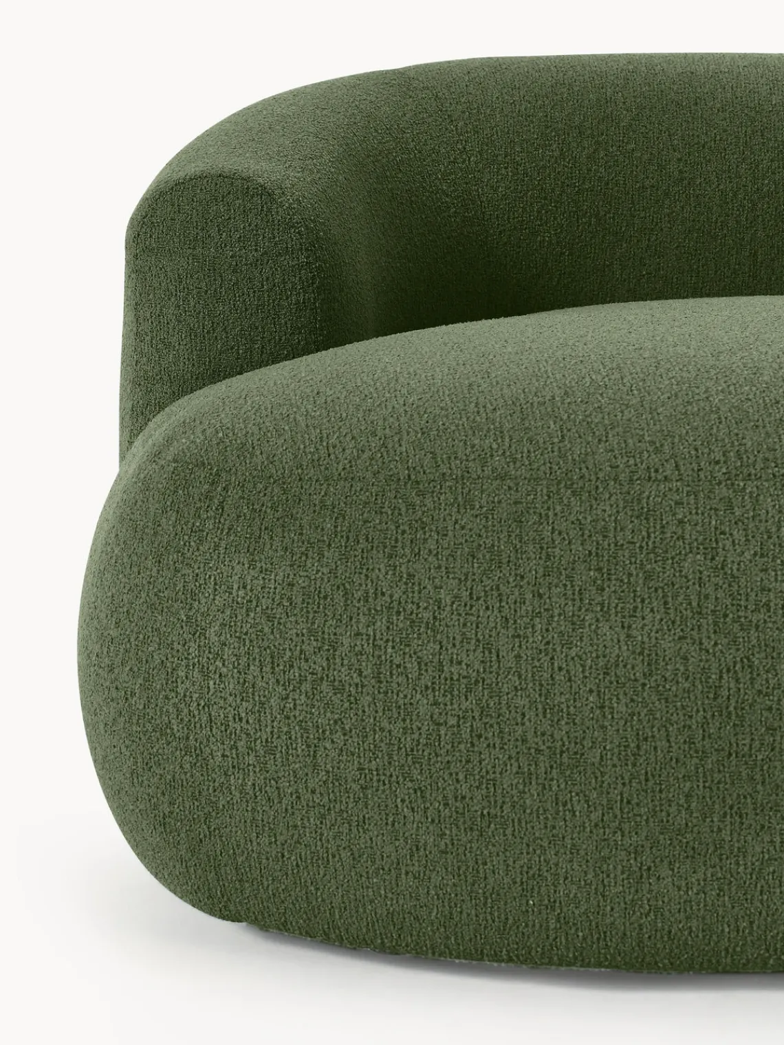 Sillón lounge grande en tejido bouclé Sofia Butacas|Sillones