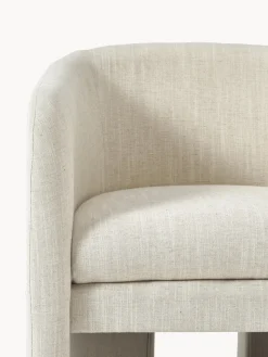 Sillones Pequeños|Sillones></noscript>Westwing Collection Sillón Mairo Mezcla de lino beige claro