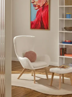 New Sillón orejero de borreguillo Wing Sillones Orejeros|Sillones