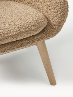 Sillones Orejeros|Sillones></noscript>Westwing Collection Sillón orejero de borreguillo Wing Borreguillo marrón claro