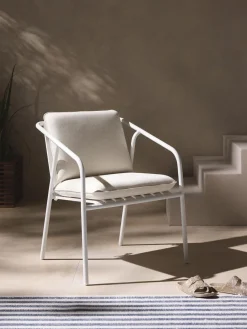 Sillas De Jardín|Sillas De Jardí­N>Westwing Collection Sillón para exterior Caio Blanco Off White, blanco