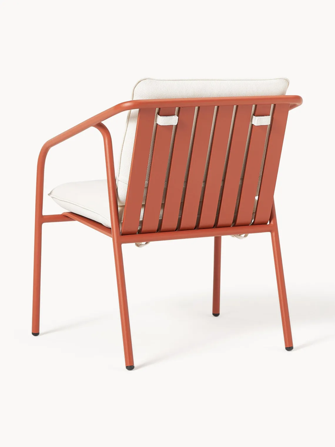 Sillas De Jardín|Sillas Con Reposabrazos>Westwing Collection Sillón para exterior Caio Blanco Off White, terracota