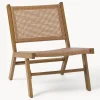 Sale Sillón para exterior con apariencia de madera Palina Sillones De Jardín|Sillones De Jardí­N