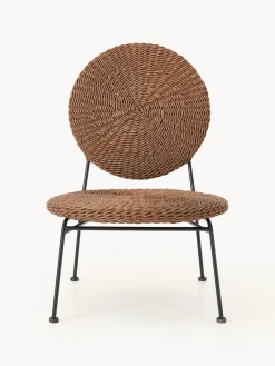 Sillas De Jardín|Sillas De Jardí­N>Westwing Collection Sillón para exterior de polirratán Spence Marrón oscuro, negro