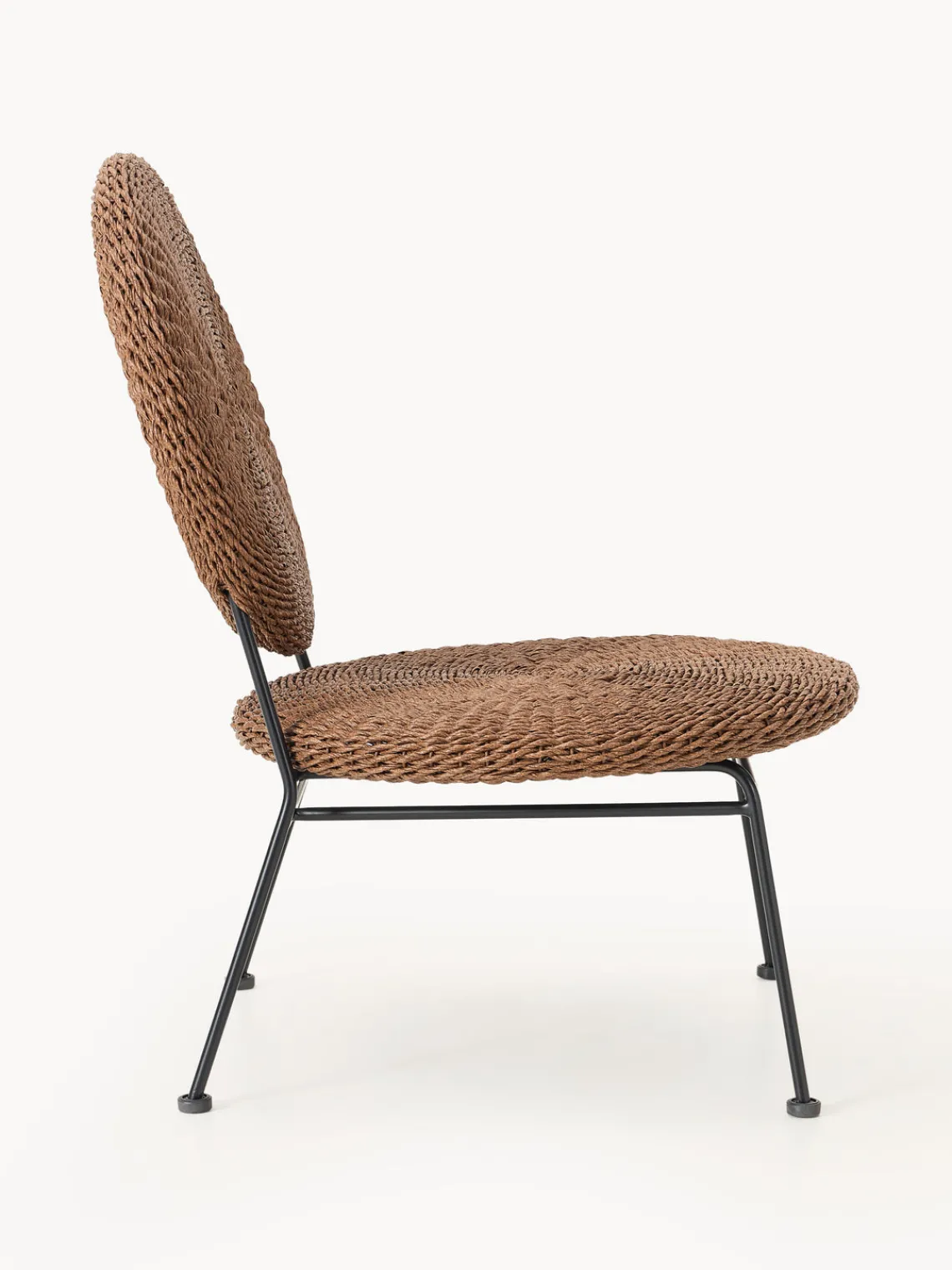 Sillas De Jardín|Sillas De JardíN>Westwing Collection Sillón para exterior de polirratán Spence Marrón oscuro, negro