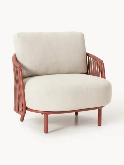 Sillones De Jardín|Sillones De Jardí­N>Westwing Collection Sillón para exterior Sienna Tejido beige claro, terracota