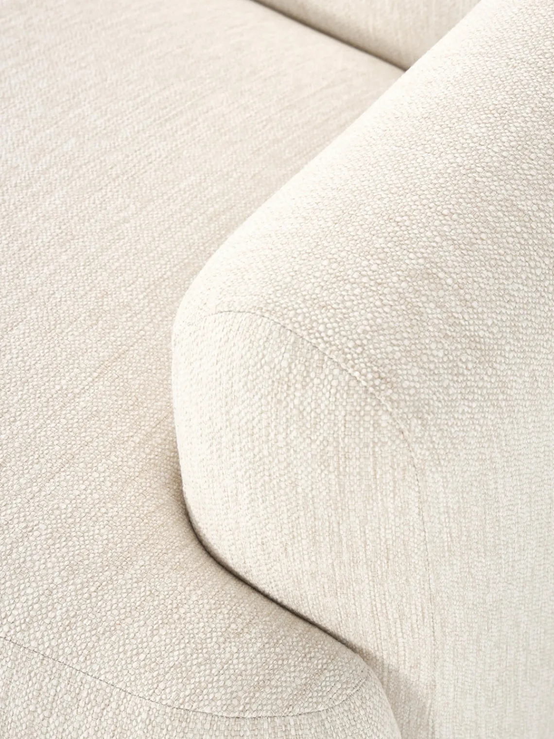 Butacas|Sillones>Westwing Collection Sillón Sofia Tejido grueso blanco crema