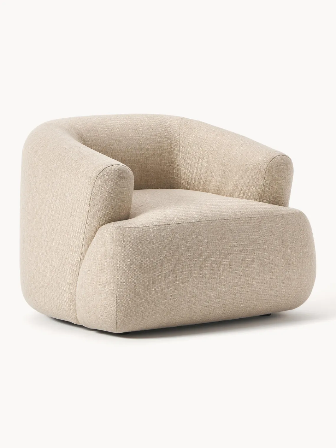 Butacas|Sillones>Westwing Collection Sillón Sofia Tejido grueso beige claro
