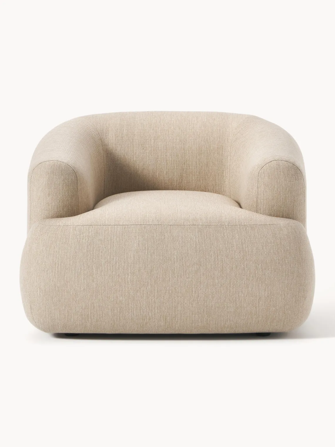 Butacas|Sillones>Westwing Collection Sillón Sofia Tejido grueso beige claro