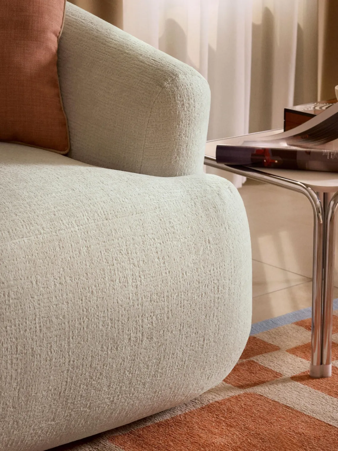 Butacas|Sillones>Westwing Collection Sillón Sofia Terciopelo blanco Off White