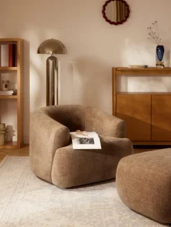 Butacas|Sillones>Westwing Collection Sillón Sofia Terciopelo marrón