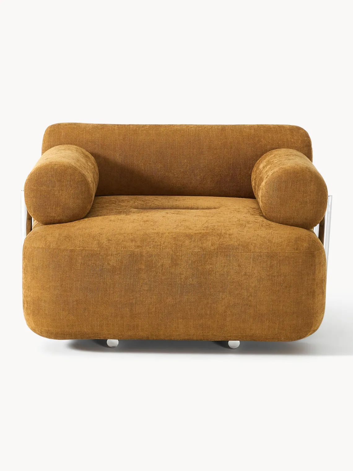 Sillones Pequeños|Sillones>Westwing Collection Sillón Stella Tejido jaspeado ocre