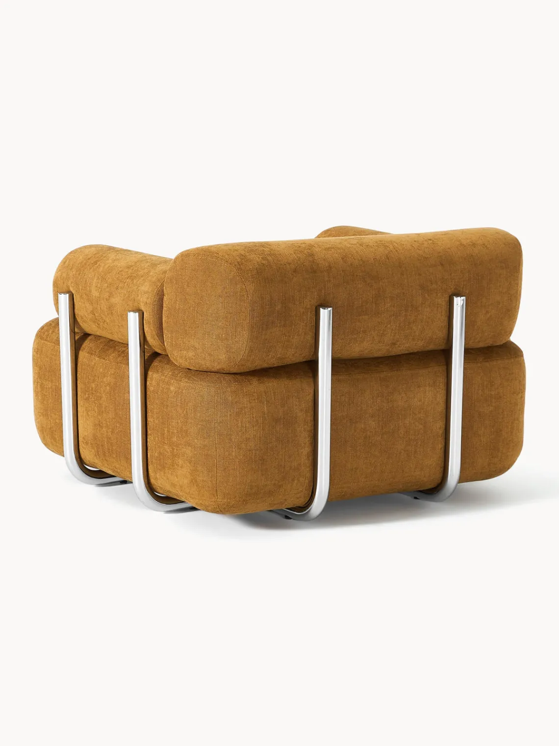 Sillones Pequeños|Sillones>Westwing Collection Sillón Stella Tejido jaspeado ocre