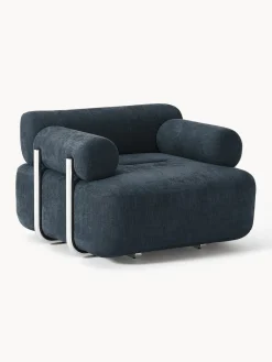 Sillones Pequeños|Sillones>Westwing Collection Sillón Stella Tejido jaspeado azul vaquero