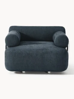 Sillones Pequeños|Sillones></noscript>Westwing Collection Sillón Stella Tejido jaspeado azul vaquero