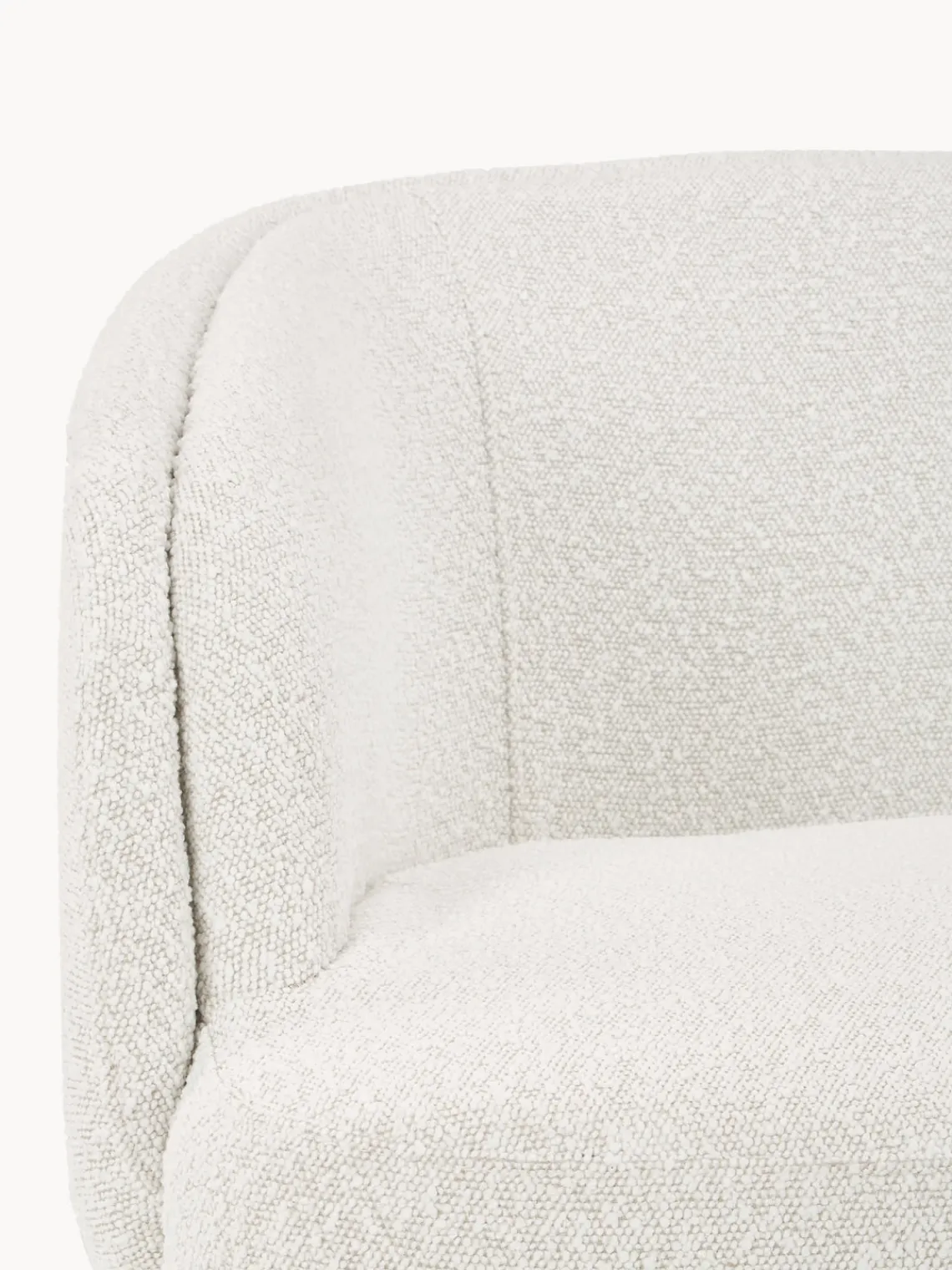 Best Sillón tapizado en tejido bouclé Irene Sillones Pequeños|Sillones