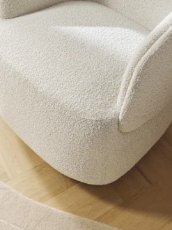 Best Sillón tapizado en tejido bouclé Irene Sillones Pequeños|Sillones