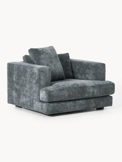 Butacas|Sillones>Westwing Collection Sillón Tribeca Chenilla gris azulado
