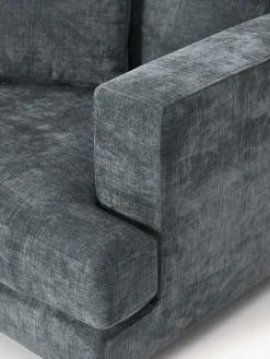 Butacas|Sillones></noscript>Westwing Collection Sillón Tribeca Chenilla gris azulado