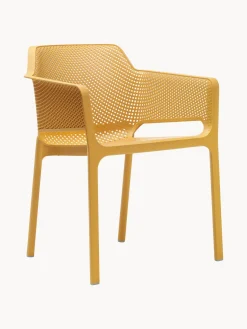 Outlet Sillones de jardín apilables con reposabrazos Net, 2 uds. Sillas De Jardín|Sillas De JardíN