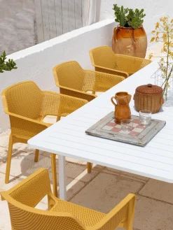 Outlet Sillones de jardín apilables con reposabrazos Net, 2 uds. Sillas De Jardín|Sillas De Jardí­N