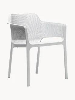 Discount Sillones de jardín apilables con reposabrazos Net, 2 uds. Sillas De Jardín|Sillas De JardíN