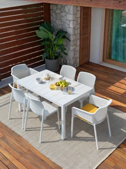 Discount Sillones de jardín apilables con reposabrazos Net, 2 uds. Sillas De Jardín|Sillas De Jardí­N