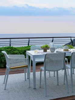 Discount Sillones de jardín apilables con reposabrazos Net, 2 uds. Sillas De Jardín|Sillas De Jardí­N