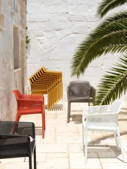 New Sillones de jardín apilables con reposabrazos Net, 2 uds. Sillas De Jardín|Sillas De Jardí­N